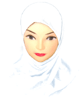 Hijab deux pieces blanc